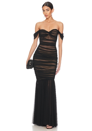 Norma Kamali Walter Fishtail Gown in Black. Size M. Also in XXS, XS, S, L, XL.