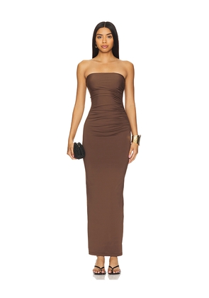Nakedvice The Evelyn Dress in Chocolate. Size S. Also in L, M, XL/1X, XS.