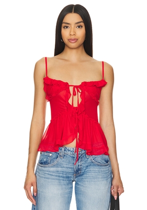 MORE TO COME Sami Top in Red. Size M. Also in S.