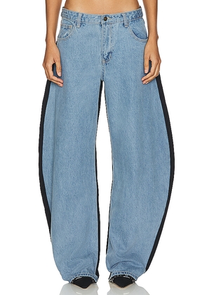 LIONESS Horseshoe Jeans in Blue. Size M. Also in XXS, XS, S.