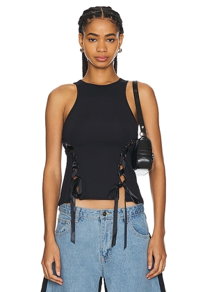 LIONESS Bisous Top in Black. Size XL. Also in XS.