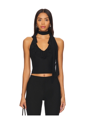 MAJORELLE Clara Top in Black. Size M. Also in S, L, XL.