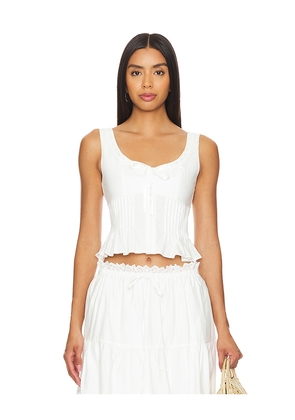 NIA Lemon Top in White. Size S. Also in XL, XS.