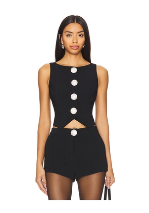 MAJORELLE Hadlee Top in Black. Size S. Also in M, XL, XS.