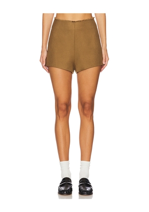 Nonchalant Label Tiana Shorts in Brown. Size M. Also in L.