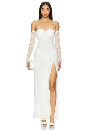 NBD Najma Maxi Dress in Ivory. Size XS. Also in L.