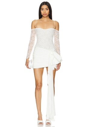 NBD Najma Mini Dress in Ivory. Size M. Also in XS, S, L.