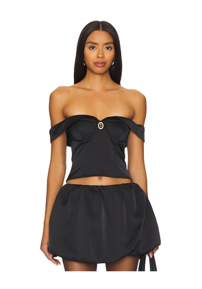 MAJORELLE Carolina Top in Black. Size S. Also in M, XL.