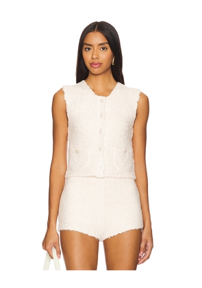 MAJORELLE Garcela Vest in Ivory. Size M. Also in L.