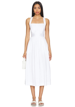 Karina Grimaldi Valentina Midi Dress in White. Size M. Also in L, S.