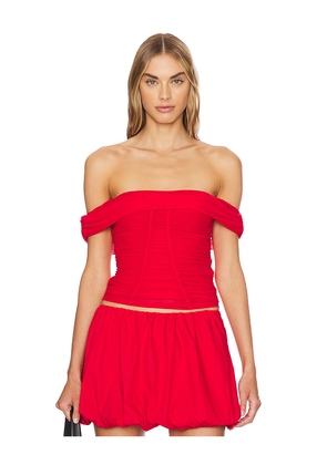 MAJORELLE Cara Top in Red. Size XS. Also in S.