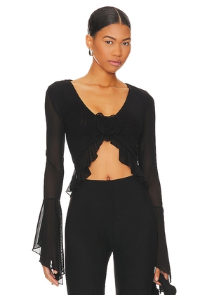 MAJORELLE Val Top in Black. Size S. Also in M, XS.