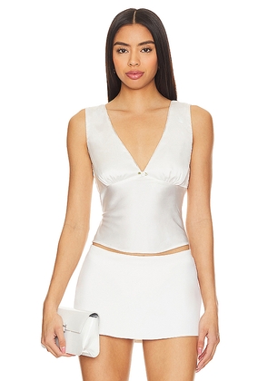 NIA Celia Top in White. Size M. Also in S, XS, L, XL.