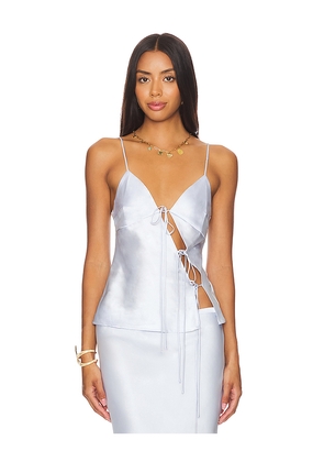 LIONESS Mariah Cami in Baby Blue. Size M. Also in L, XL, XXL.