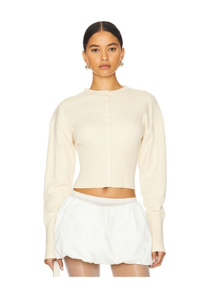 LIONESS Head in The Clouds Cardigan in Ivory. Size M. Also in XXS, XS, S, L, XL, XXL.