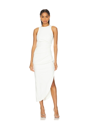 MISHA Ida Midi Dress in Ivory. Size S. Also in XS, XXS.