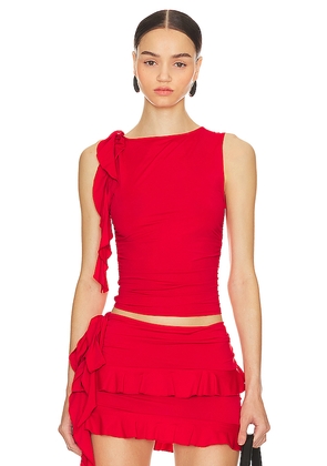 LIONESS Rendezvous Top in Red. Size XL. Also in L, XXL.