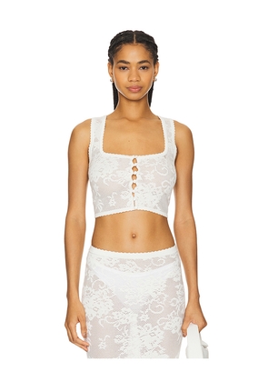 MAJORELLE Narcisa Top in White. Size XS. Also in S, M.