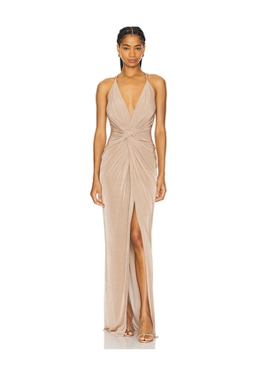 Katie May Pixie Gown in Nude. Size M. Also in S, XS.