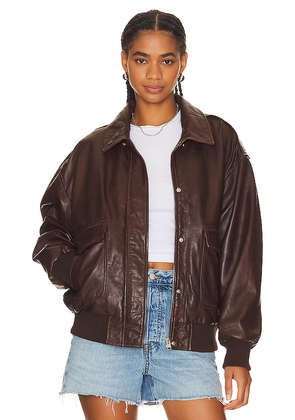 LAMARQUE Tatum Jacket in Chocolate. Size M. Also in L, S, XS.