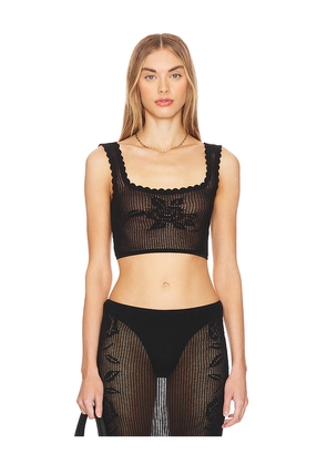 LOBA Toshi Crop Top in Black. Size S. Also in M.