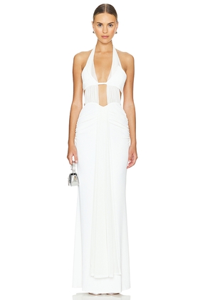 NBD Ilta Maxi Dress in White. Size S. Also in XXS, M, L, XL.