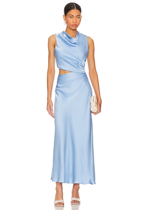 MISHA Amadeus Midi Dress in Blue. Size M. Also in XS.