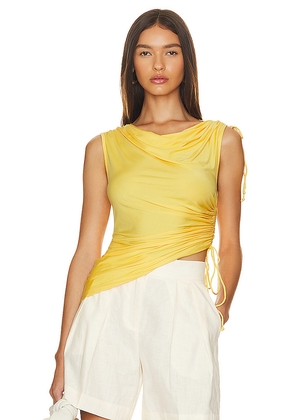 L'Academie Greava Top in Yellow. Size M. Also in L, XL.