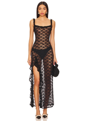 Lovers and Friends Drew Sheer Maxi Dress in Black. Size M. Also in L, S, XL, XS, XXS.