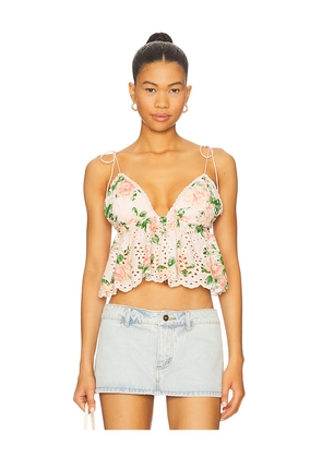 MAJORELLE Chrishelle Crop Top in Pink. Size S. Also in L, M, XL.