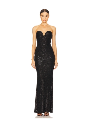 Nookie Lumiere Gown in Black. Size M. Also in XS, S, XL.