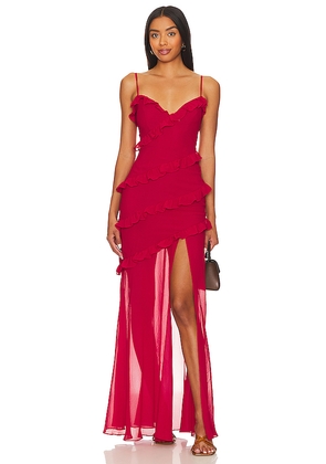Lovers and Friends Karlie Gown in Red. Size L. Also in XS, XXS, S, M.