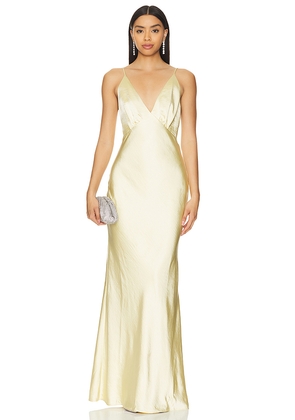 Lovers and Friends Alani Gown in Yellow. Size M. Also in L, XL.