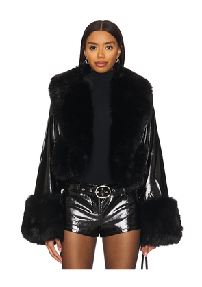 Lovers and Friends Arya Faux Leather Jacket in Black. Size XL. Also in L.