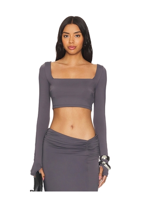 Nakedvice The Jade Top in Grey. Size S. Also in L.