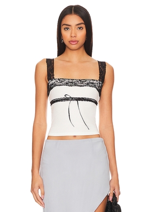 MAJORELLE Cassie Top in White. Size M. Also in L, S.