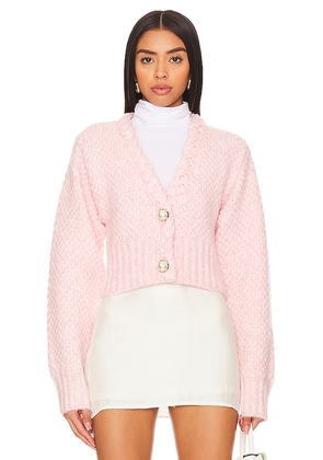 MAJORELLE Phiala Cardigan in Rose. Size S. Also in XS, M.