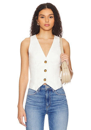 Lovers and Friends Asa Vest in Ivory. Size S. Also in XS, M.