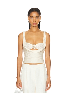 LIONESS Delilah Top in Ivory. Size M. Also in XXS, XS, L, XL, XXL.