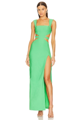 Michael Costello x REVOLVE Sadie Gown in Green. Size M. Also in XXS, L, XL.