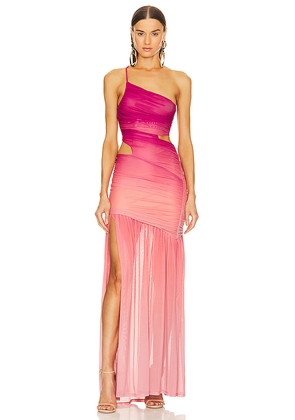 Michael Costello x REVOLVE Giustina Maxi Dress in Pink. Size S. Also in XXS, M.