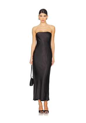 MORE TO COME Emma Strapless Maxi Dress in Black. Size L. Also in M.