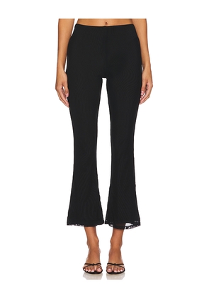 MAJORELLE Trey Mesh Pant in Black. Size S. Also in XL, XXS.