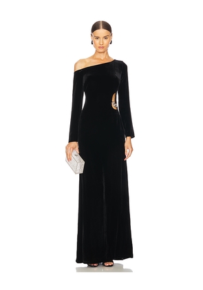 L'AGENCE Seren Cutout Maxi Dress in Black. Size 2. Also in 0, 10, 4.