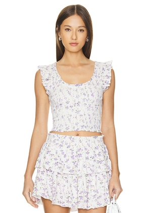 LoveShackFancy Dovi Top in White. Size XXL. Also in XL.