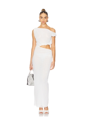 NBD Jordyn Maxi Dress in Ivory. Size S. Also in XL, XS.