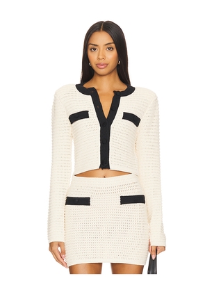 MAJORELLE Slater Cardigan in Ivory. Size M. Also in L.
