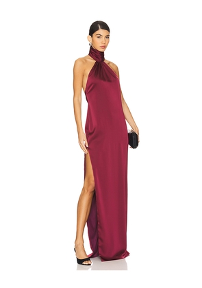 Katie May Sidrit Gown in Burgundy. Size M. Also in L, S, XL, XS.