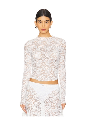 LIONESS Hamptons Long Sleeve in White. Size M. Also in S, XXL.