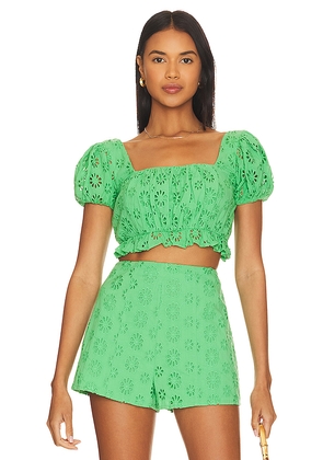Lovers and Friends Leah Top in Green. Size M. Also in S, L, XL.
